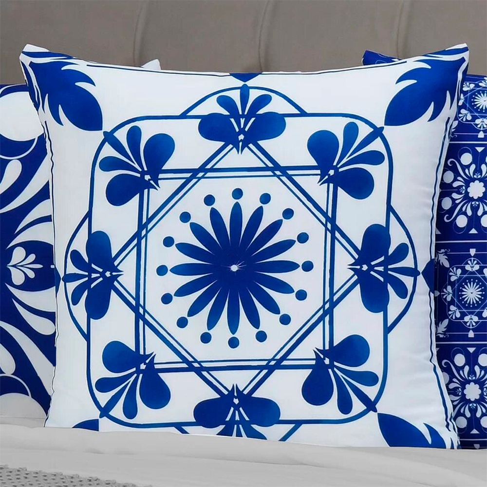 Kit 4 Capas de Almofada - Azulejo Português