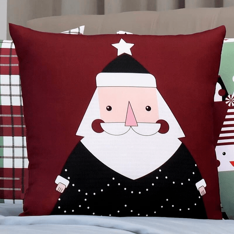 Kit 4 Capas de Almofada - Home Papai Noel