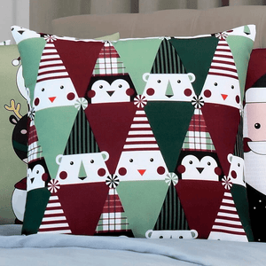Kit 4 Capas de Almofada - Home Papai Noel