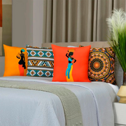Kit 4 Capas de Almofada - Cultura africana