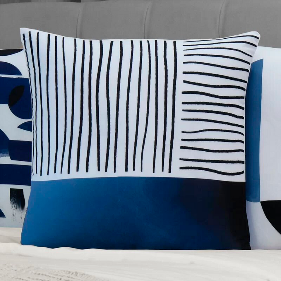 Kit 4 Capas de Almofada - Amor Azul