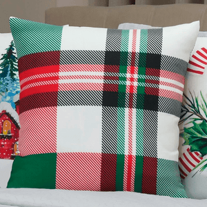 Kit 4 Capas de Almofada - Paisagem de Natal