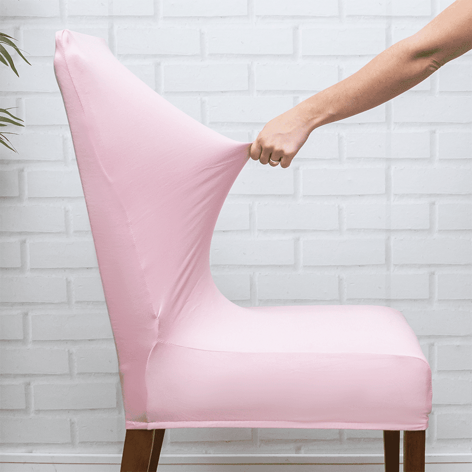 Capa de Cadeira Spandex  Premium- Rosa Claro