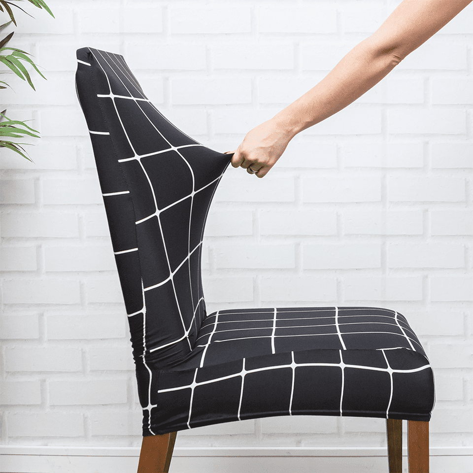 Capa de Cadeira Spandex - Quadriculado