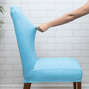 Capa de Cadeira Anti Gato Suede - Azul Claro