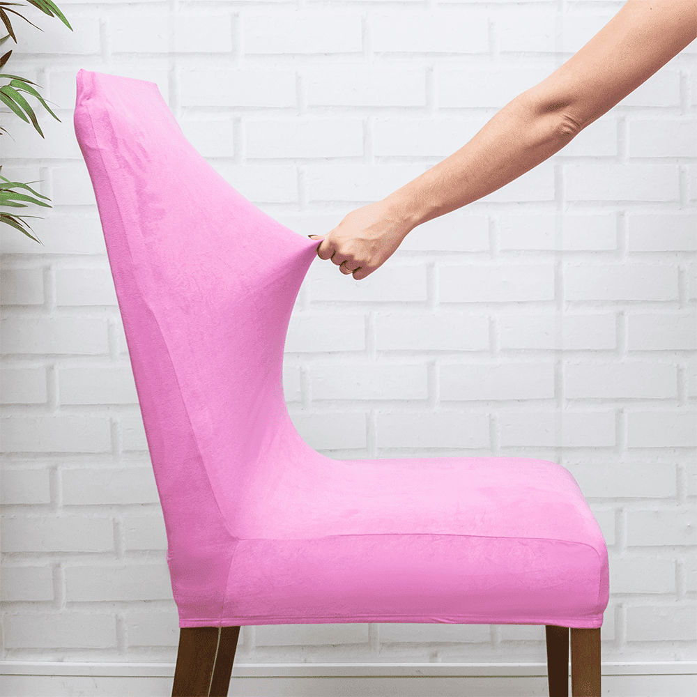 Capa de Cadeira Anti Gato Suede - Rosa Chiclete