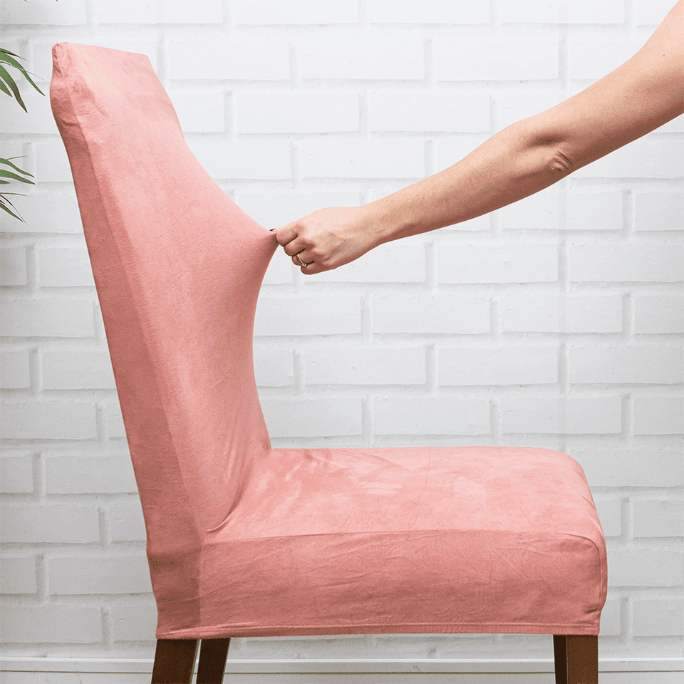 Capa de Cadeira Anti Gato Suede - Rosa