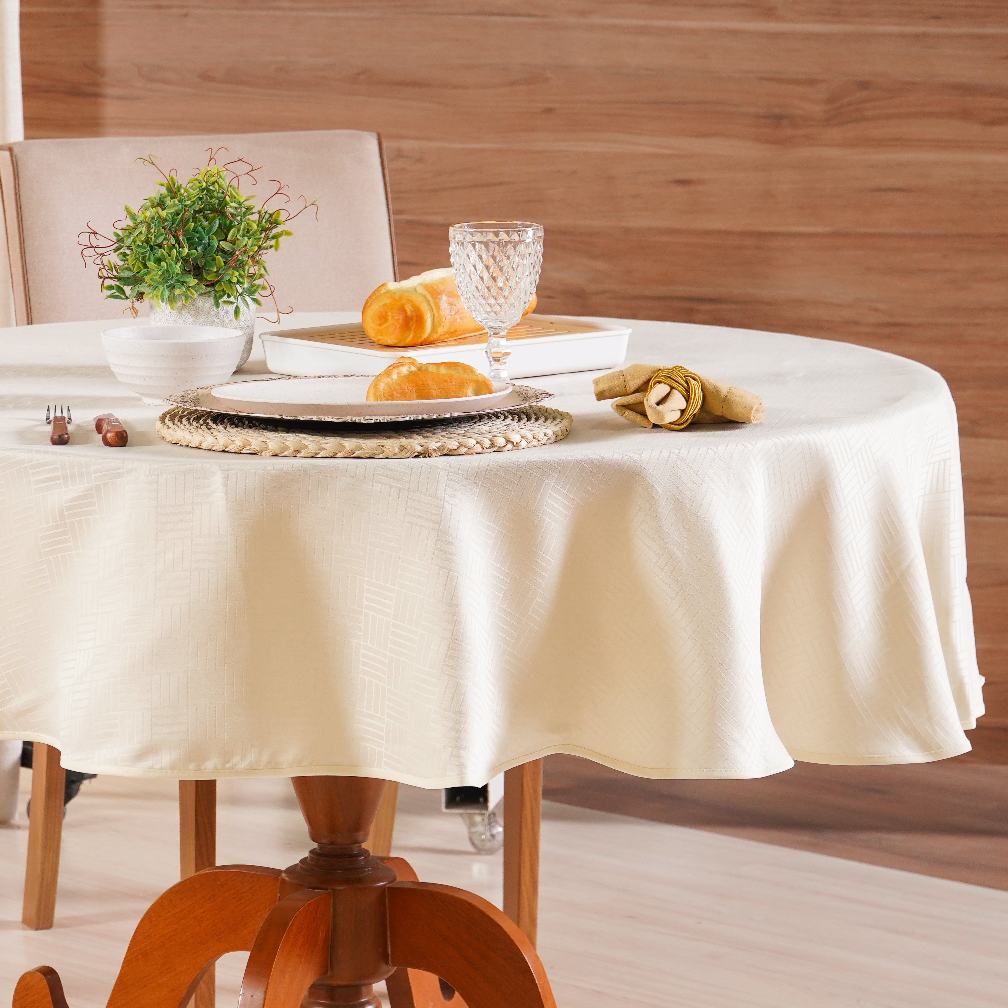 Toalha de Mesa Finesse- Creme