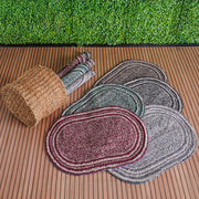Tapete Fio Tinto 40cm x 60cm Oval - Várias Cores