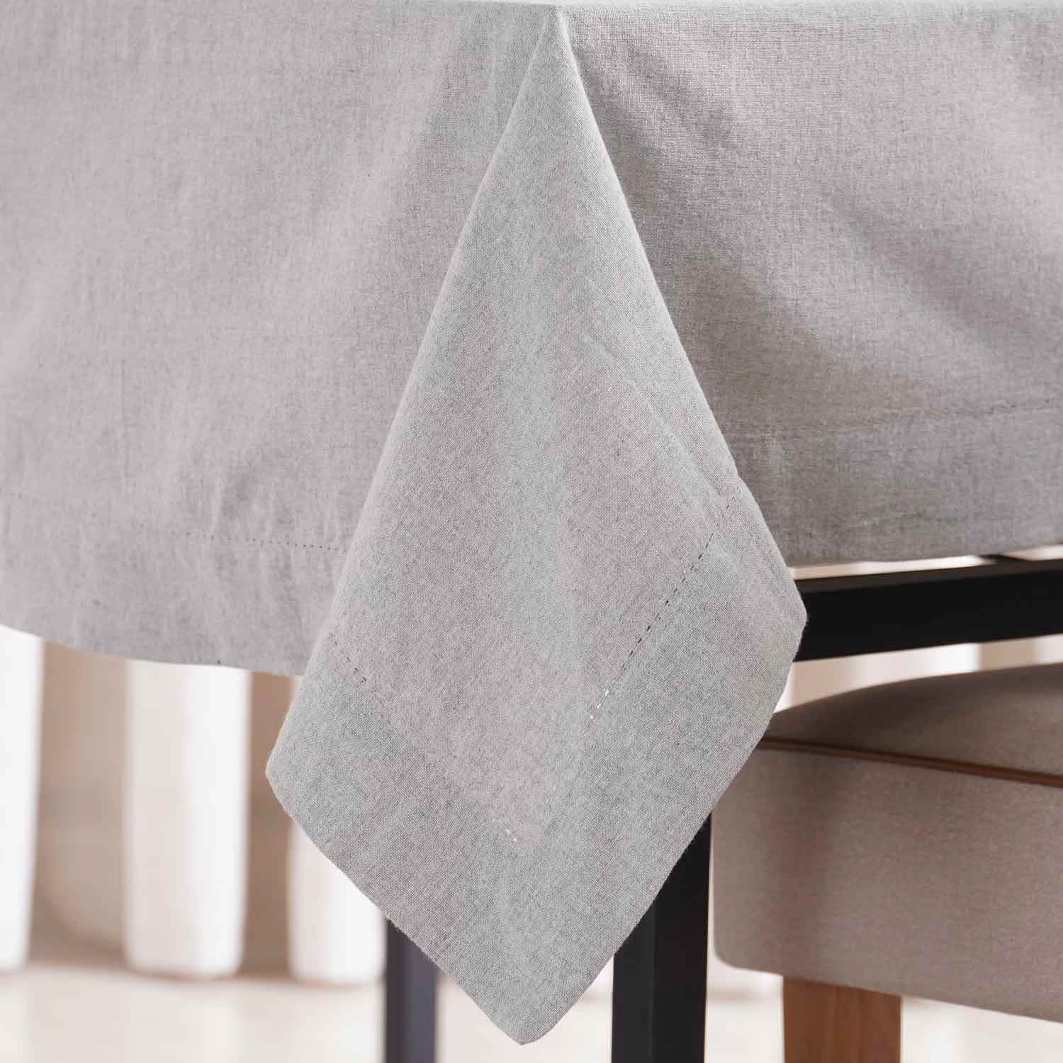 Toalha de Mesa Pesponto- Cinza