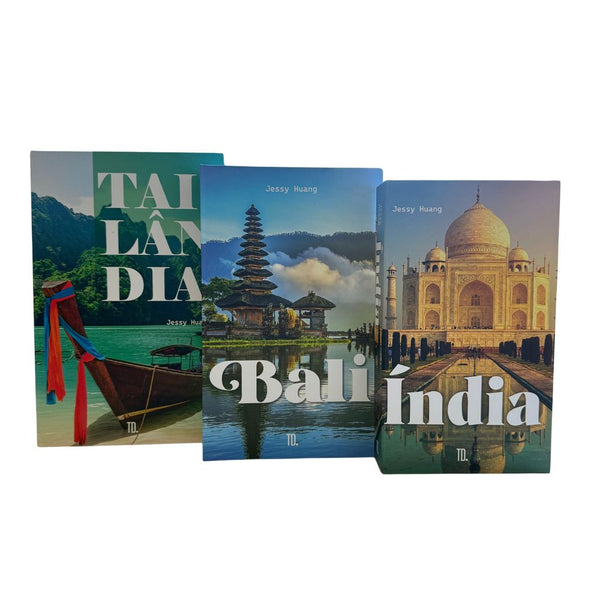 Kit 3un Caixa Porta Objeto Livro Fake Decorativo - Tailândia