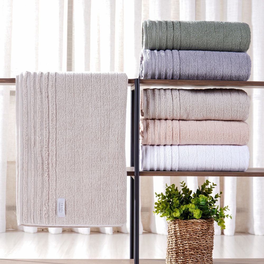 Kit Toalha de Banho e Rosto Glamour - Várias Cores