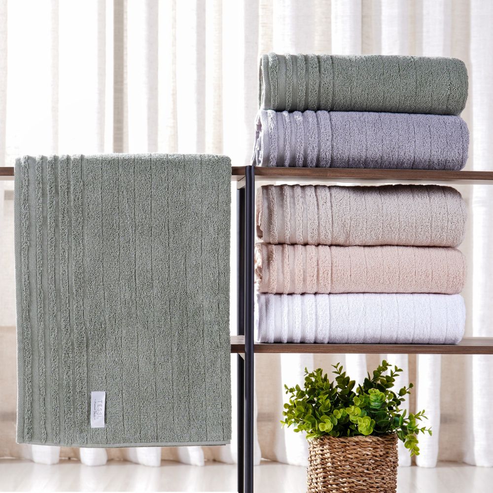 Kit Toalha de Banho e Rosto Glamour - Várias Cores