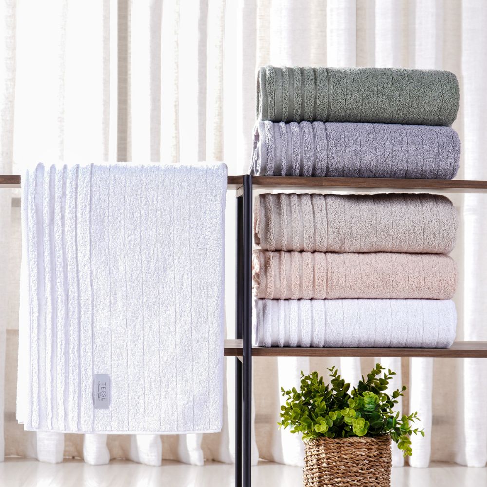 Kit Toalha de Banho e Rosto Glamour - Várias Cores