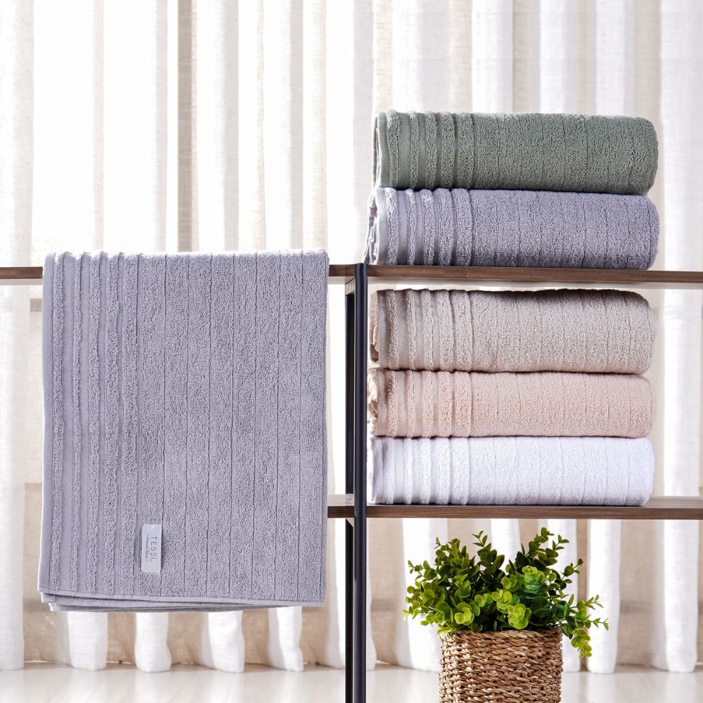 Kit Toalha de Banho e Rosto Glamour - Várias Cores