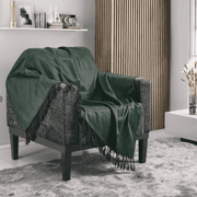 Manta Turim para Sofá - Verde Musgo