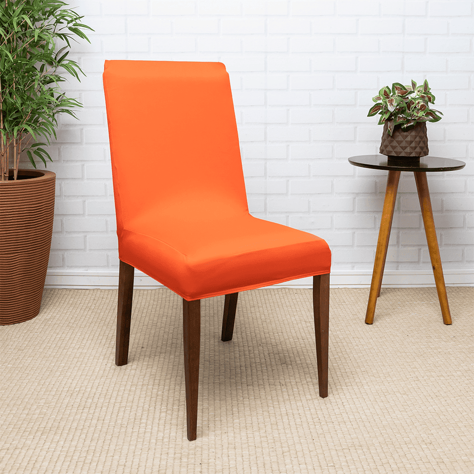 Capa de Cadeira Spandex - Laranja casadas-capas