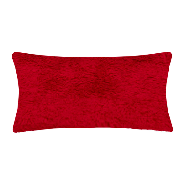 Capa de Almofada Baguete Baby Soft 28x50cm - Vermelho