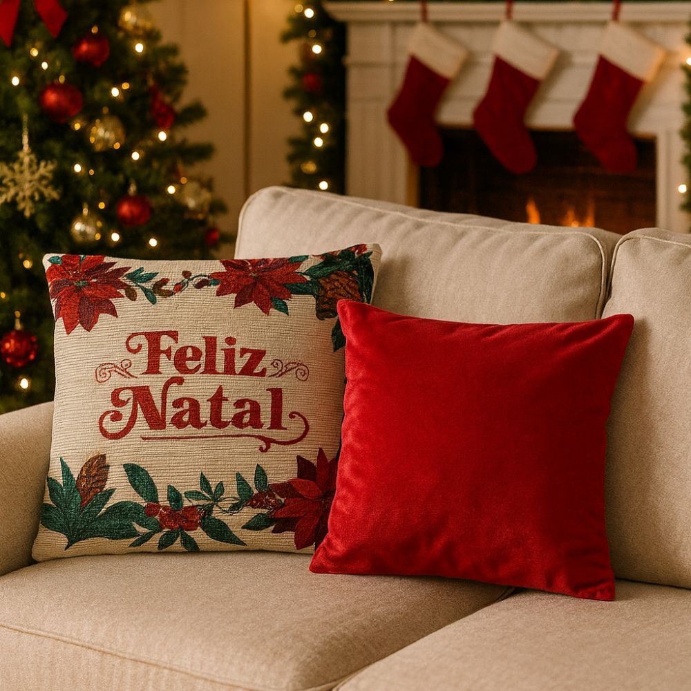 Kit 2 Capas de Almofada Natalinas - Vários Modelos