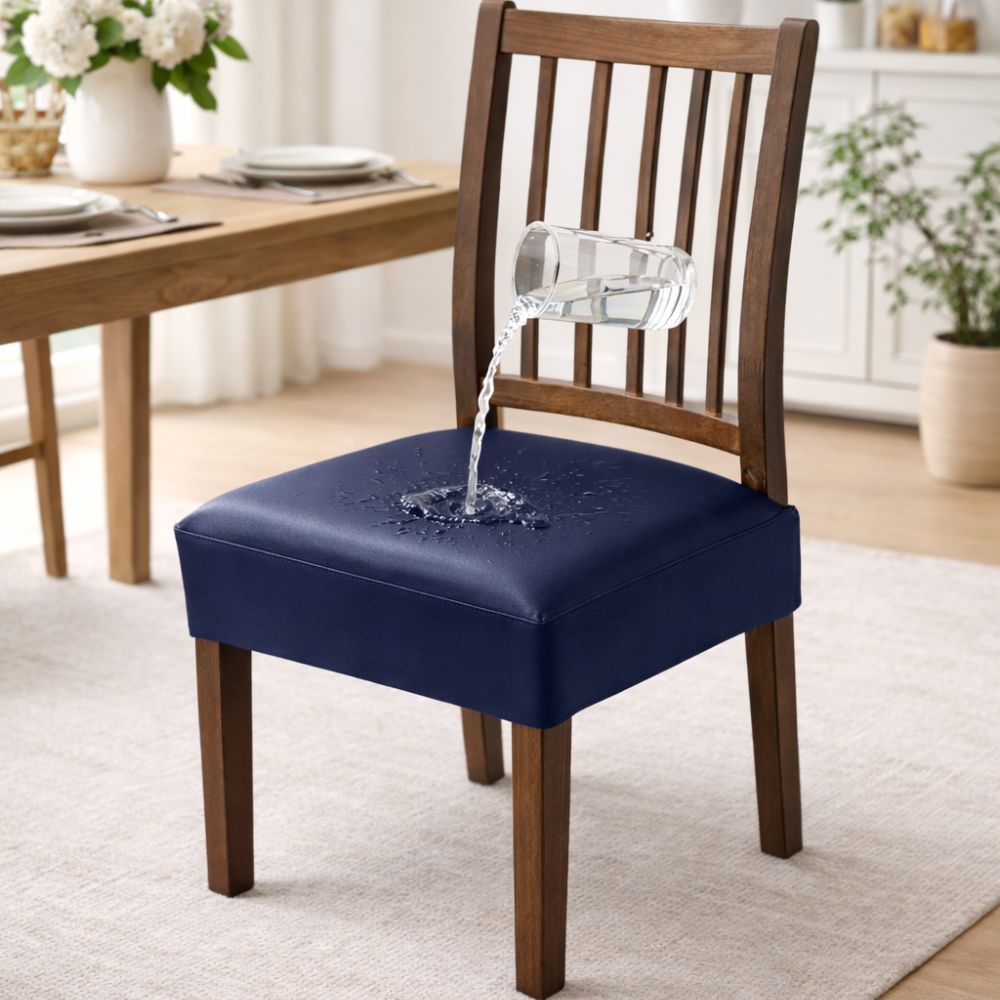 Capa de Assento Impermeável Premium Anti Mancha - Azul Marinho