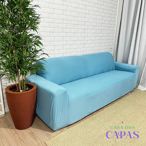 Capa de Sofá Spandex Premium - Azul Claro