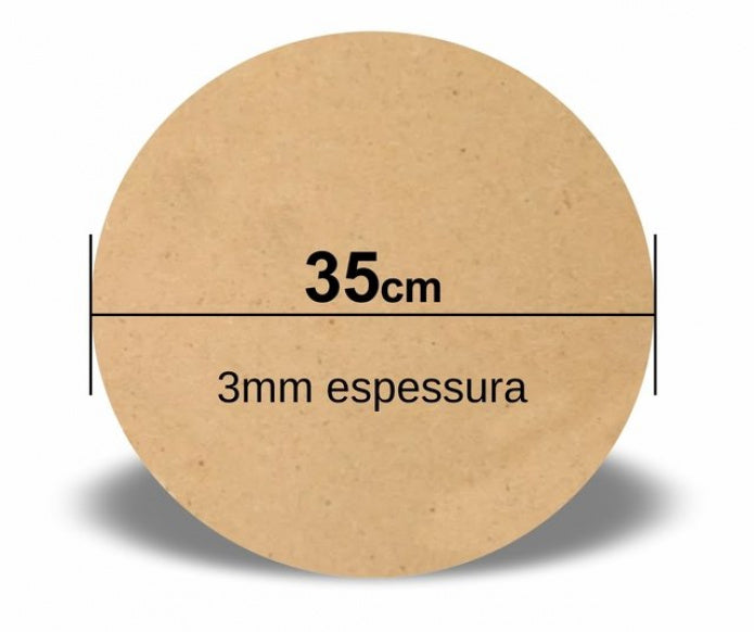 Base Sousplat MDF 35cm / 3mm