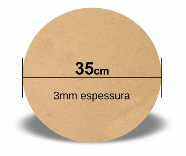 Base Sousplat MDF 35cm / 3mm