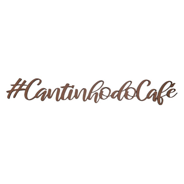 Aplique Decorativo Cantinho do Café- Várias Cores