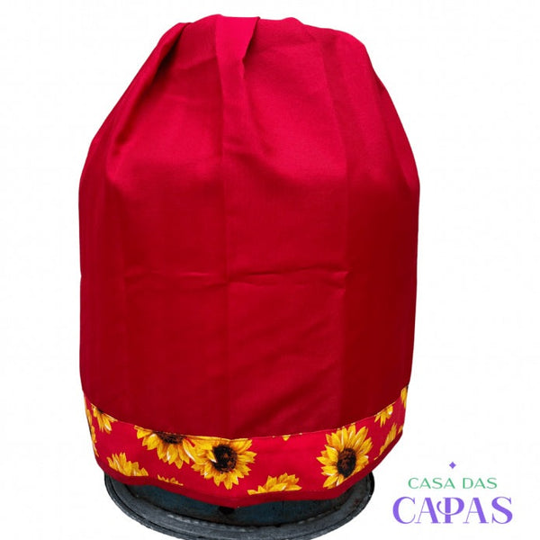 Capa Botijão- Girassol Vermelho