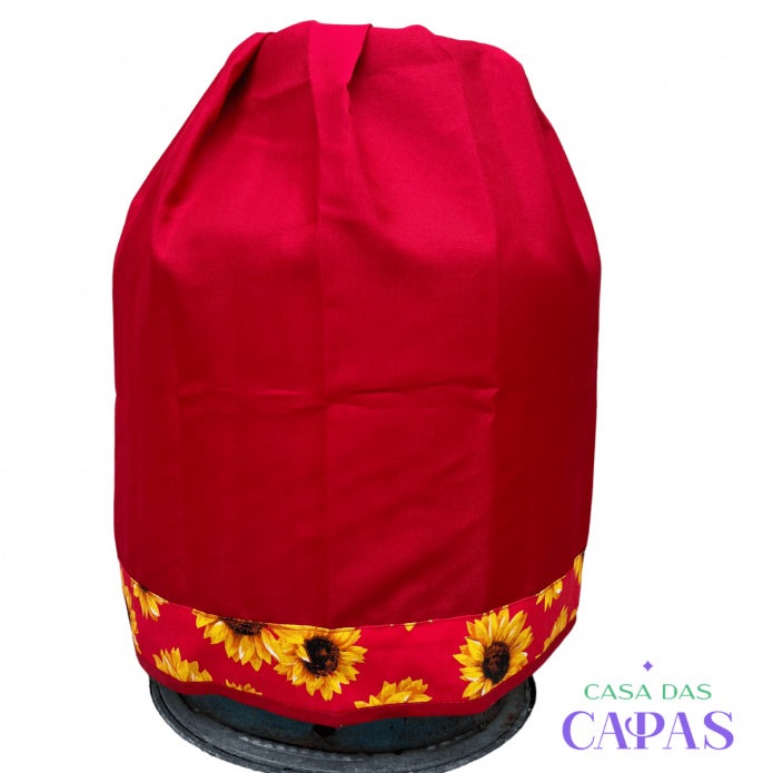 Capa Botijão- Girassol Vermelho