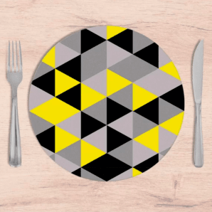 Capa de Sousplat - Yellow Triangle