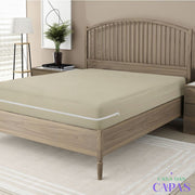 Capa para Colchão com Zíper - Bege