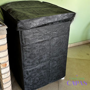 Capa para Máquina de Lavar 2 Partes - Preto