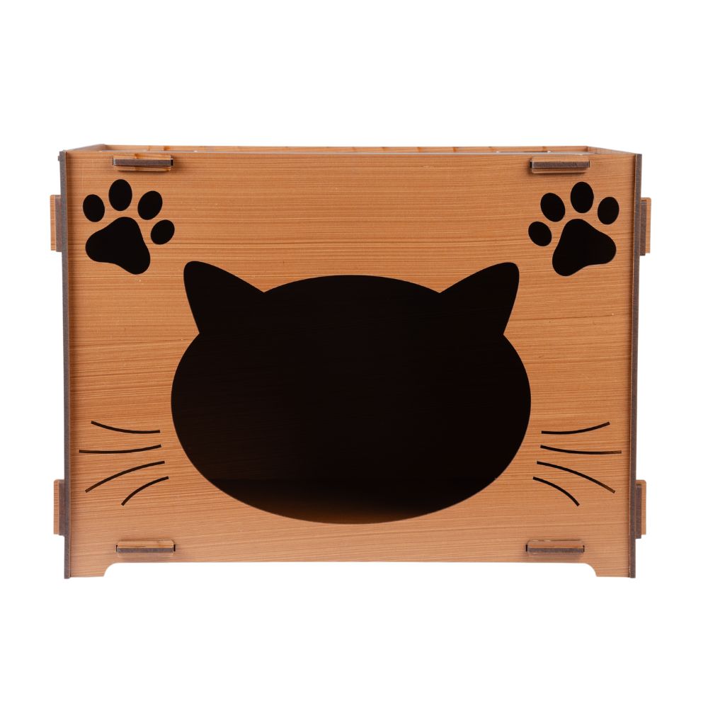 Casa de Gato MDF- Caramelo