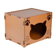 Casa de Gato MDF- Caramelo