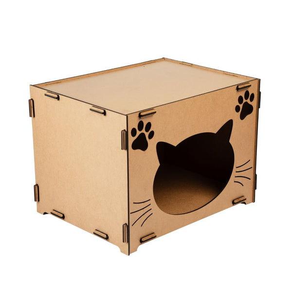 Casa de Gato MDF- Cru