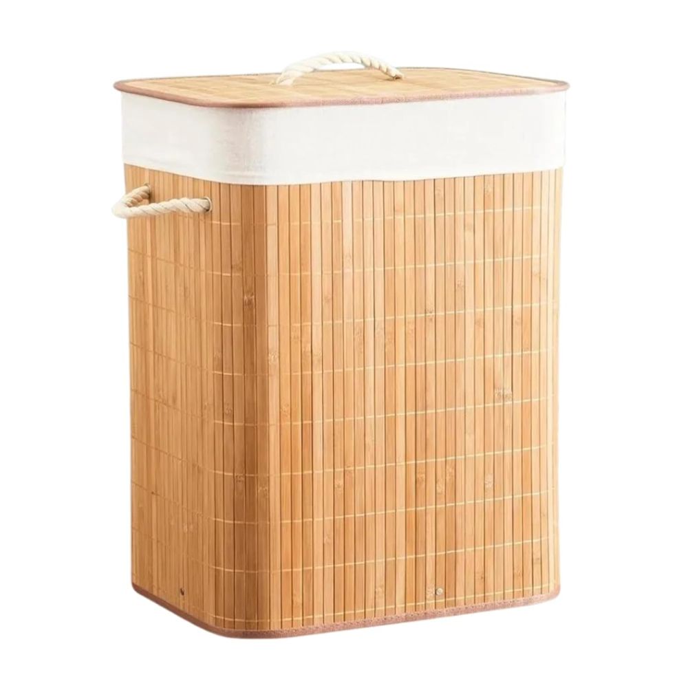 Cesto em Bambu Premium Retangular Multiuso