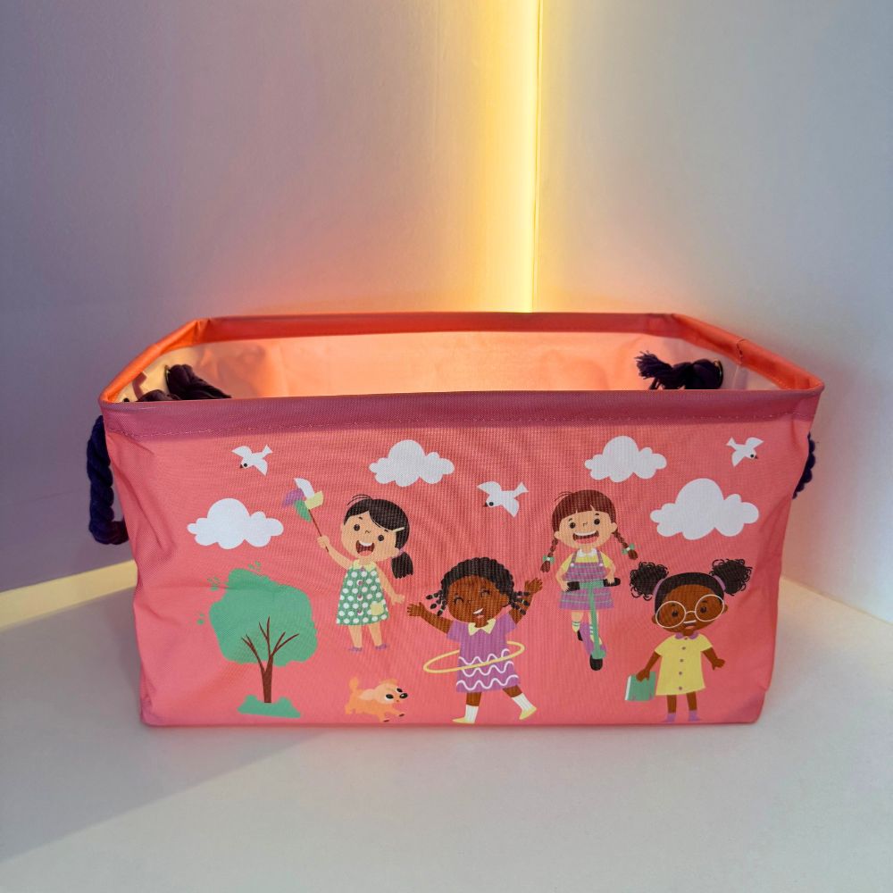 Cesto Multiuso Infantil Feminino - Várias Estampas