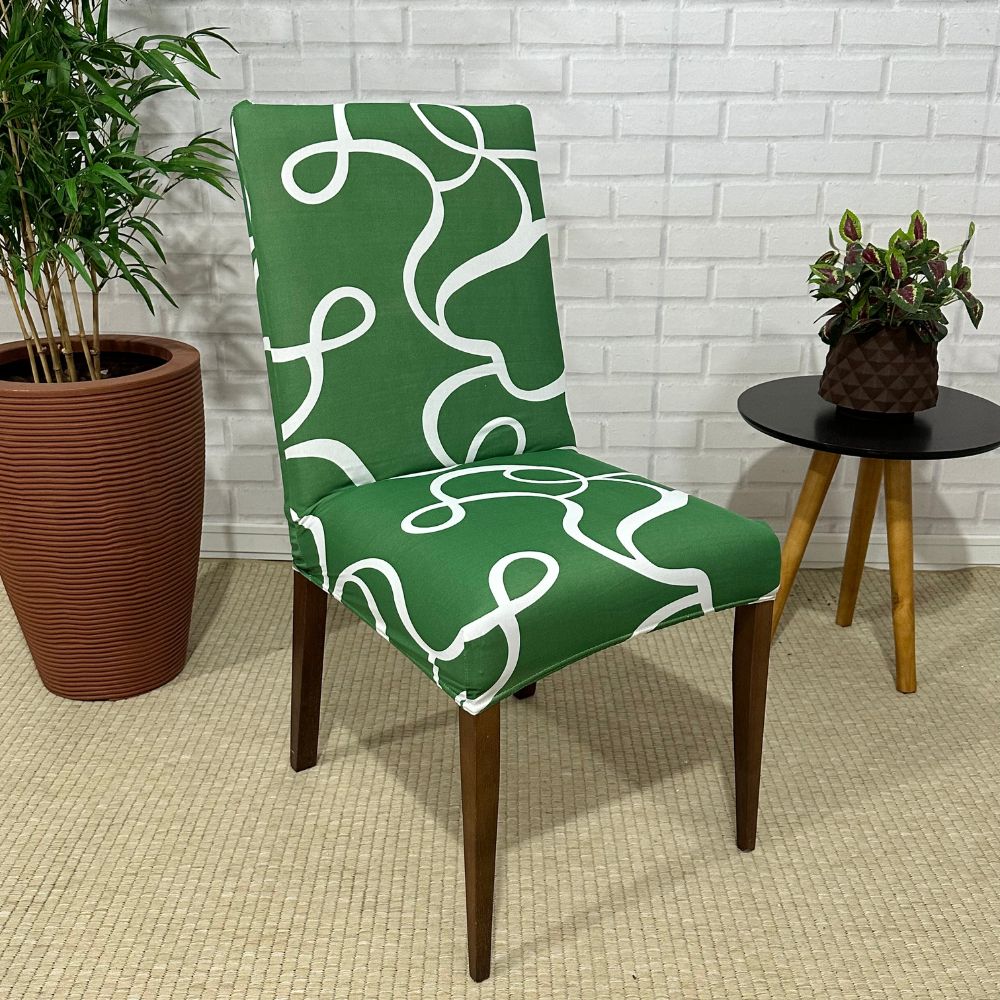 Capa de Cadeira Spandex - Coke Verde