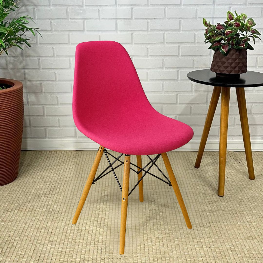 Capa Spandex Cadeira Eames Eiffel - Rosa