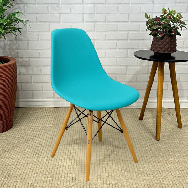Capa Spandex Cadeira Eames Eiffel - Azul Turquesa