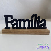 Enfeite Decorativo Familia - Preto