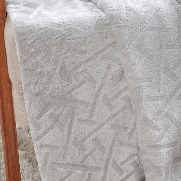 Manta Flannel Brushed Cinza- Vários Tamanhos