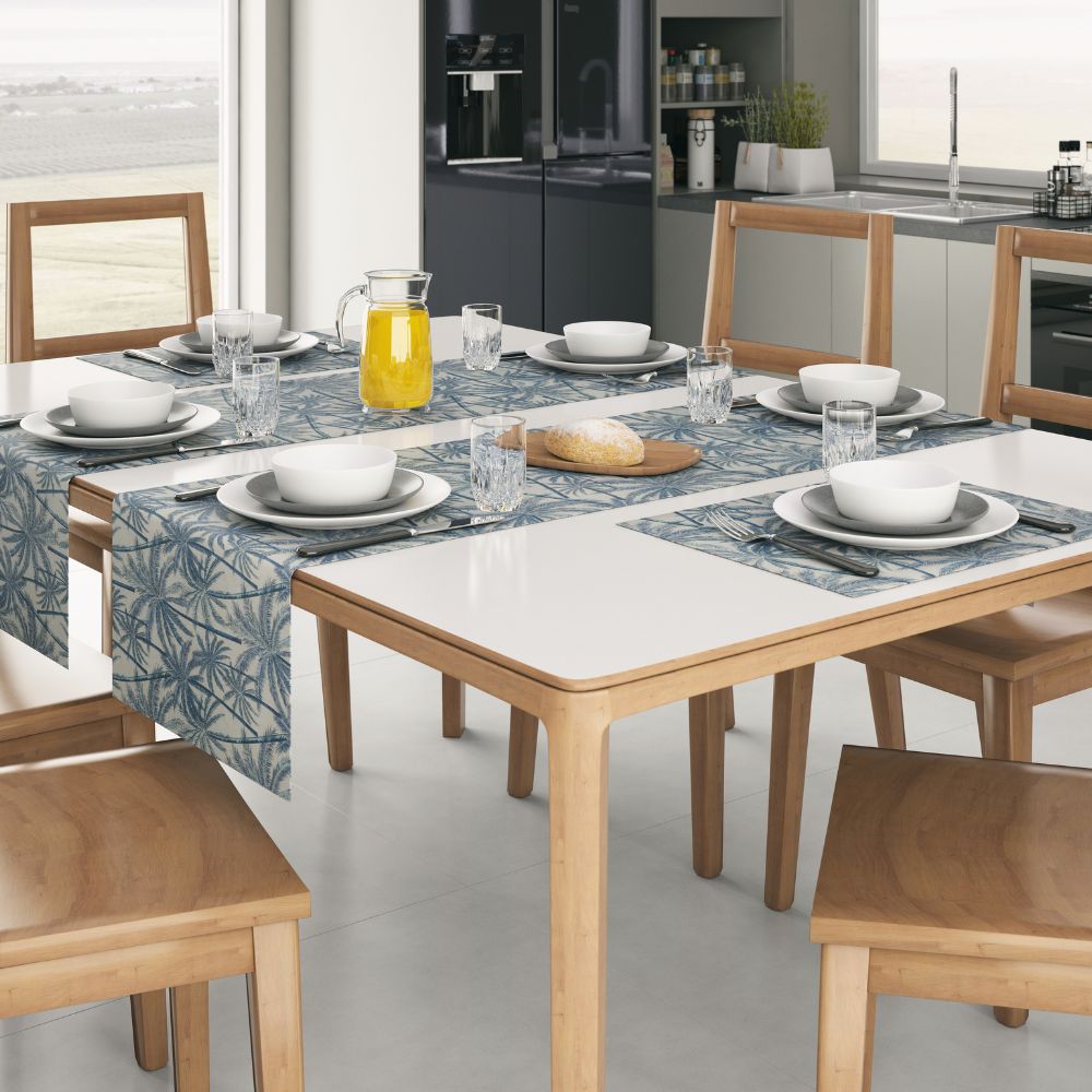 Caminho de Mesa Jacquard Repelente a Água