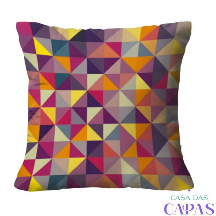Kit 4 Capas de Almofada - Alegria Roxo