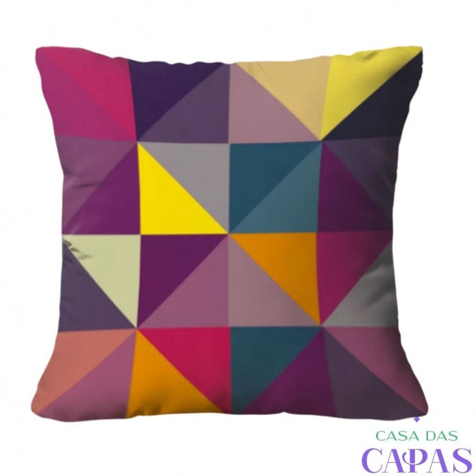 Kit 4 Capas de Almofada - Alegria Roxo