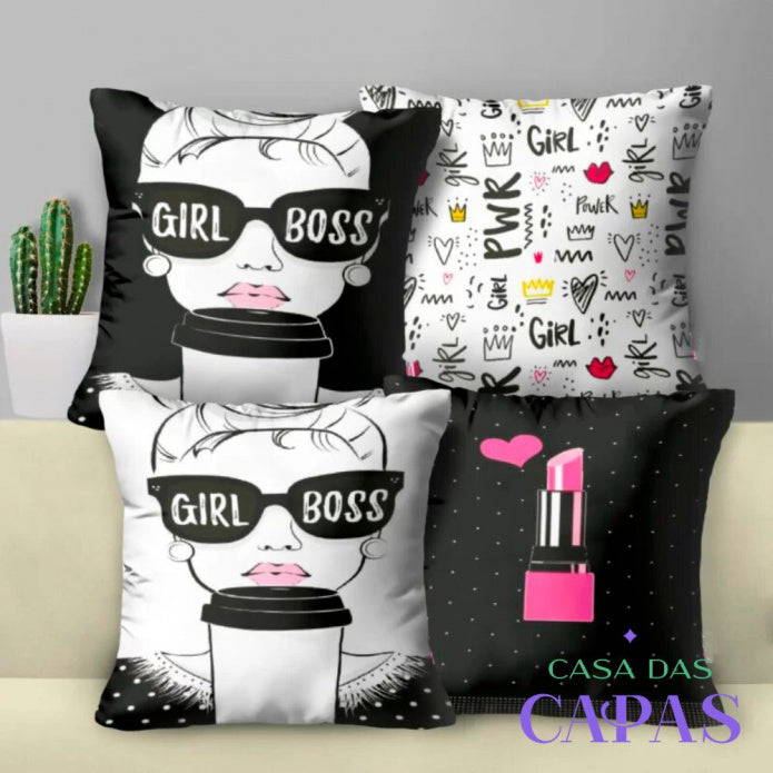 Kit 4 Capas de Almofada - Chique