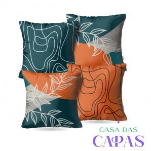 Kit 4 Capas de Almofada - Tranquilidade