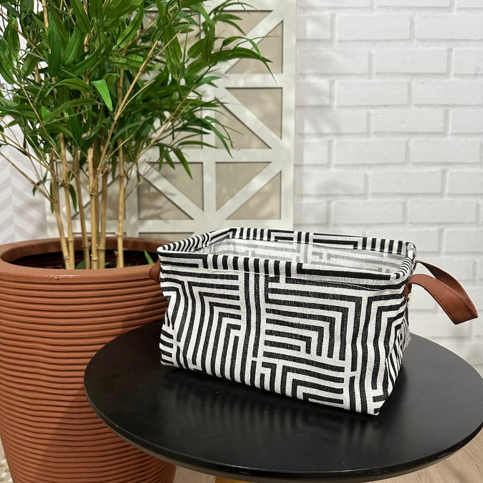 Cesto Organizador De Brinquedo Roupa Suja Dobrável Retangular Pequeno