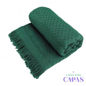 Manta para Sofá Soft- Verde Escuro